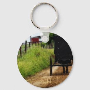 Amish Horse And Buggy Key Ring