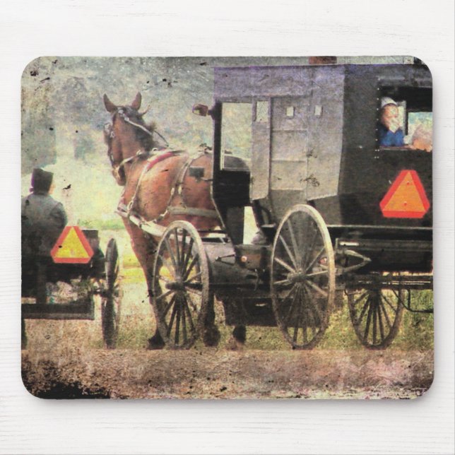 Amish Horse and Buggy Mouse Mat (Front)