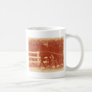 Amish Horse and Buggy Sepia Coffee Mug