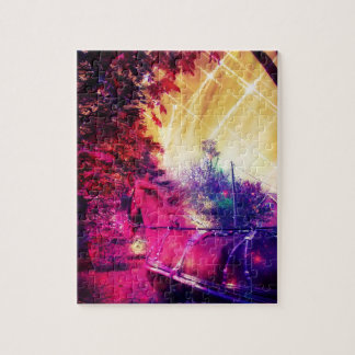 Amish Horse and Buggy, Space Edit Jigsaw Puzzle