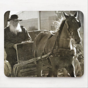 Amish Horse Being Silly With Tongue Stuck Out Mouse Mat