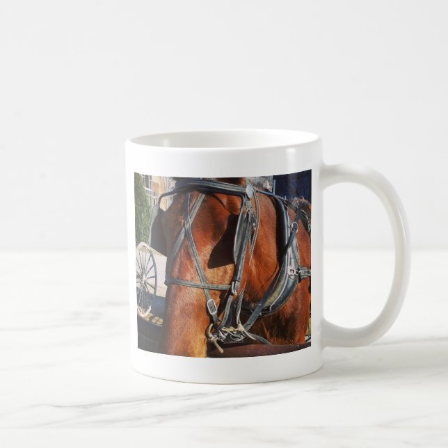 Amish Horse Coffee Mug (Right)