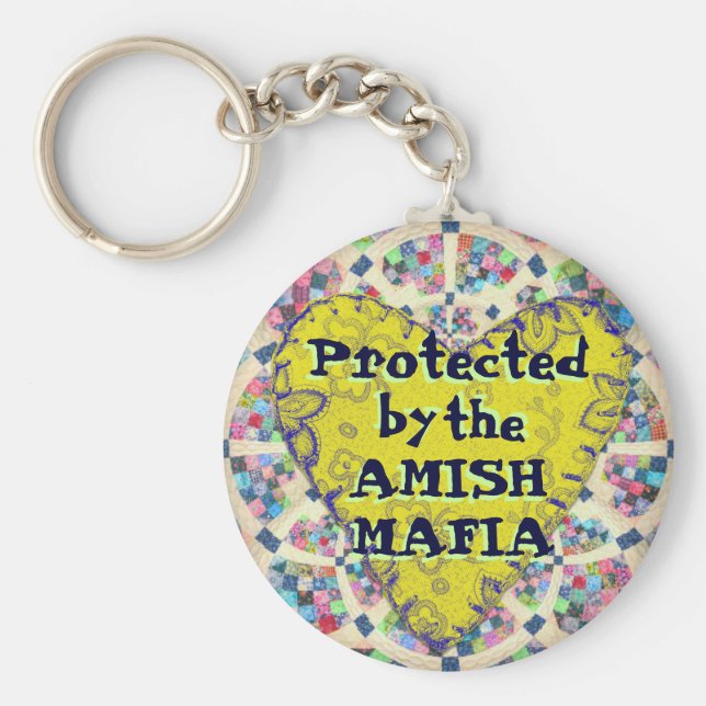 Amish Mafia Protection! Keychain! Key Ring (Front)