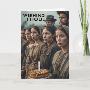 Amish Plain people funny Birthday Greeting Card