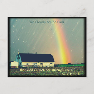 Amish Postcard Proverb Encouragement. Religious