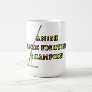 Amish Rake Fighting Champion Coffee Mug