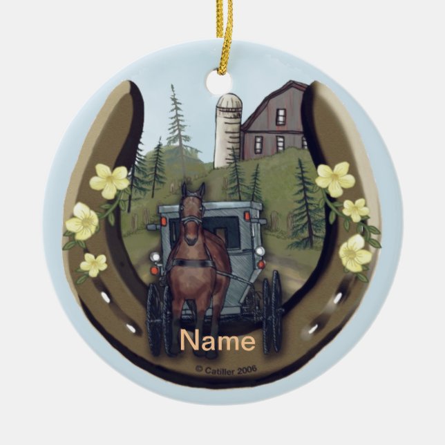 Amish Road Trip ornament   (Front)