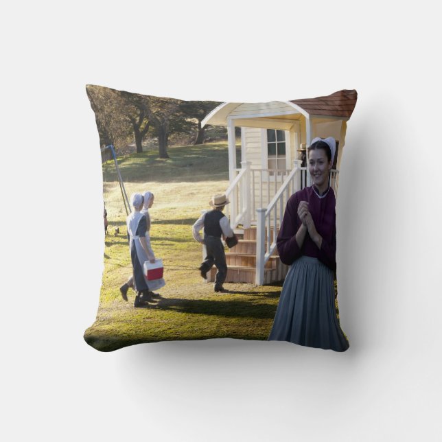 Amish School Days Cushion (Front)