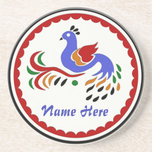 Amish Style Bird Drink Coaster