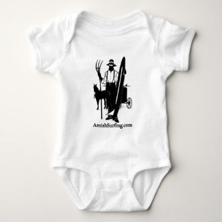 Amish Surfing and Skiing Baby Bodysuit