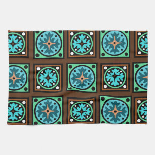 Amish Textile Print Tea Towel
