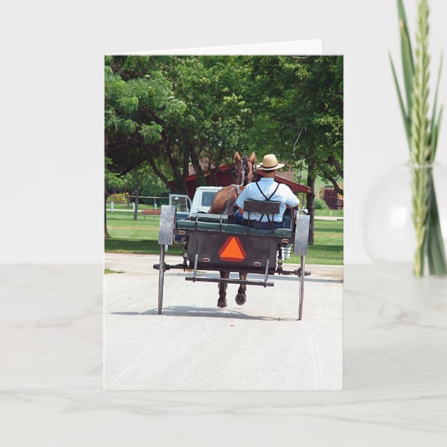 Amish Travel Card (Front)