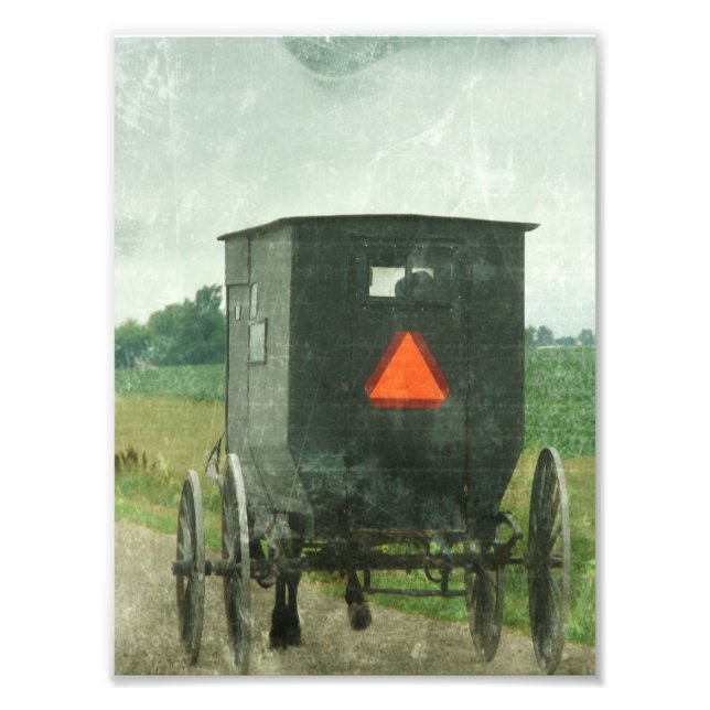 Amish Travel Photo Print (Front)