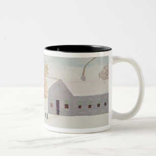 Amish Village Two-Tone Coffee Mug