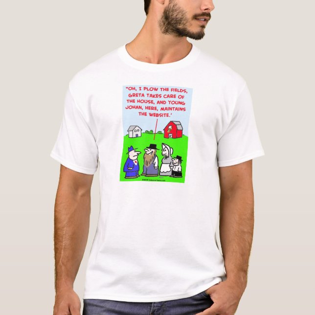 amish website T-Shirt (Front)