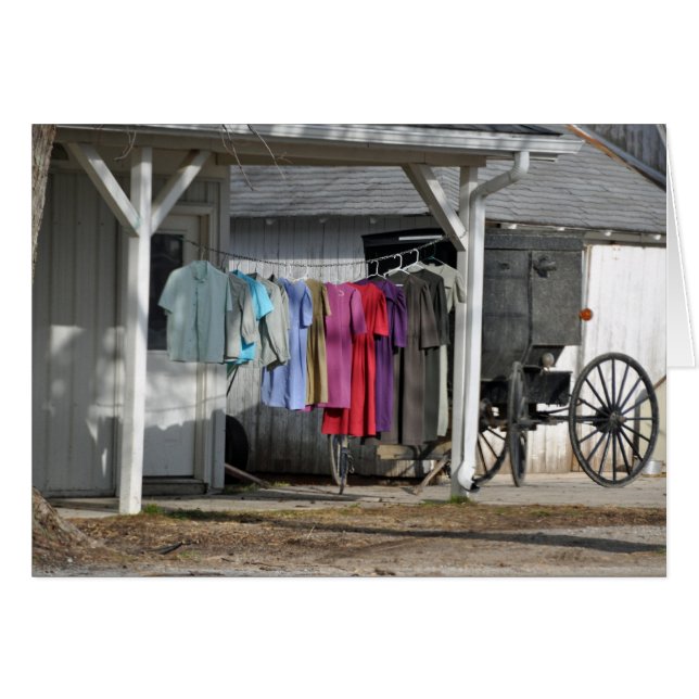 Amish Winter Laundry (Front Horizontal)
