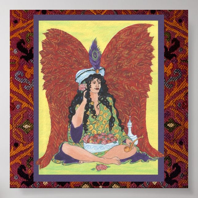 Amisi Angel on Moroccan Rug Poster (Front)