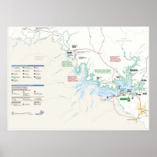 Amistad National Recreation Area Map Poster