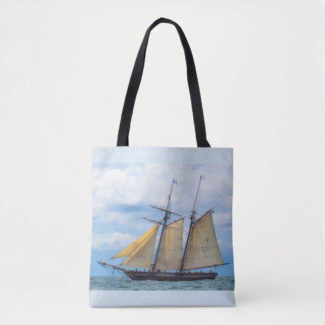Amistad Under Sail Tote Bag (Front)