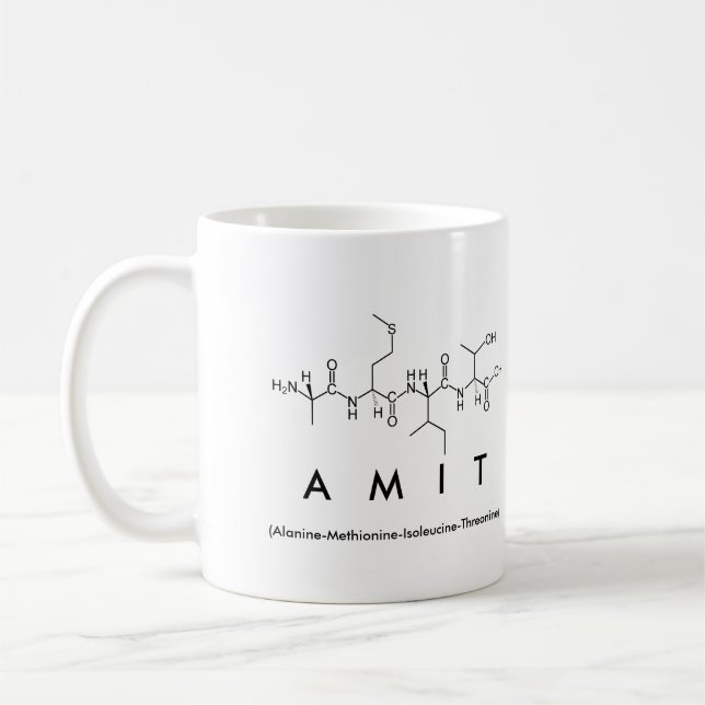 Amit peptide name mug (Left)