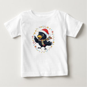 AMITA Cheerful Crow - Holiday Lights Baby T-Shirt