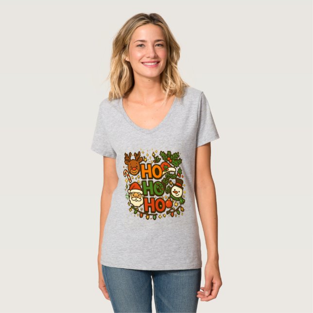 AMITA | HO HO HO Holiday Crew Tee (Front Full)
