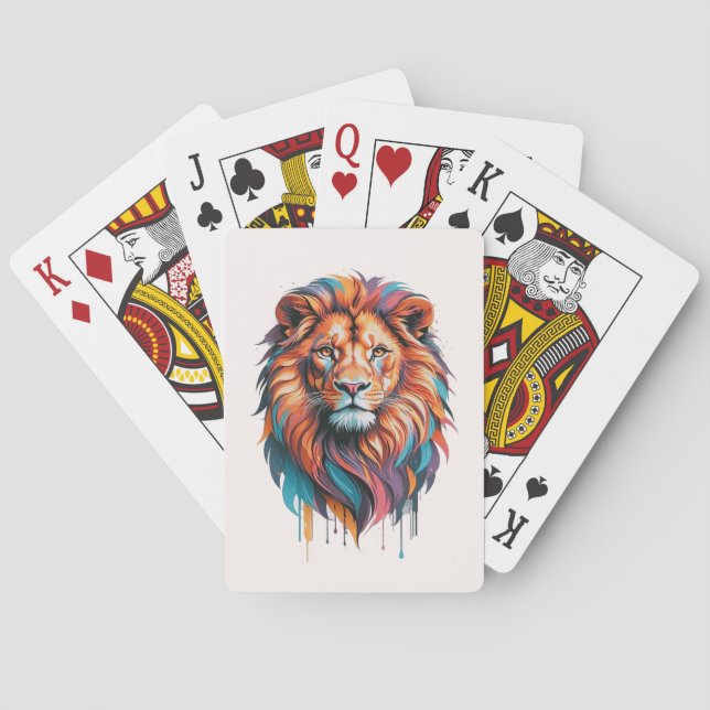 AMITA | Infinite Spirit | Vivid Lion  Playing Cards (Back)