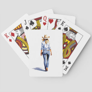 AMITA Infinite West Cowgirl Elegance Playing Cards