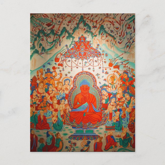 Amitabha Buddha Sukhavati Pure Land Postcard (Front)