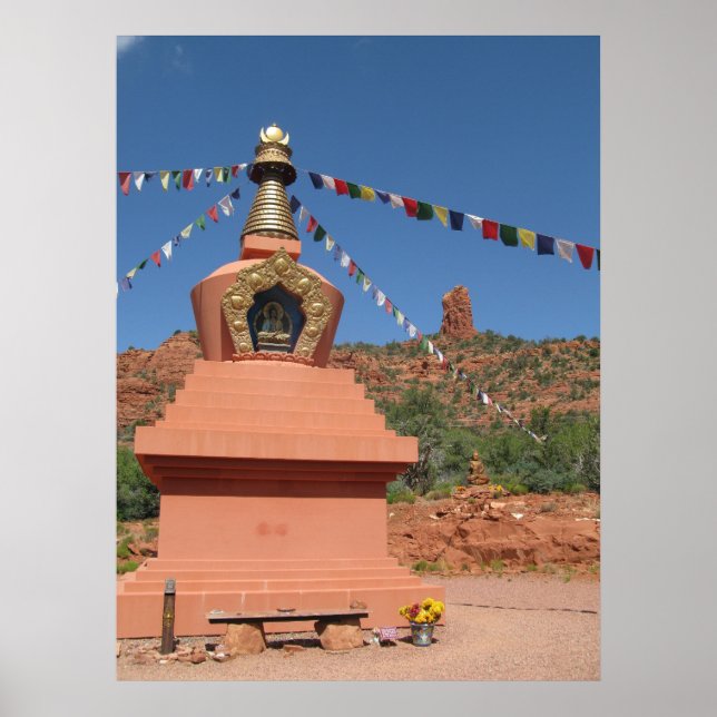Amitabha Stupa Sedona Poster (Front)
