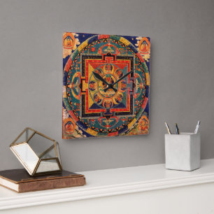 Amitayus Mandala Wall Clock