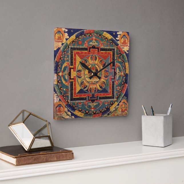 Amitayus Mandala Wall Clock (Office)