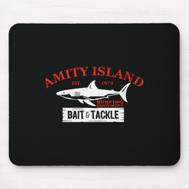 Amity Island It And Tackle Retro Fishing 1  Mouse Mat (Front)