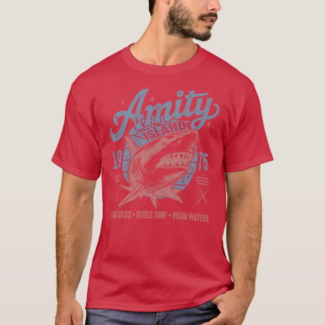 Amity Island Shark 1975 Worn Universal UCS LLC fri T-Shirt (Front)