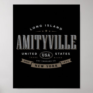 Amityville Ny New York Vacation Souvenir  Poster