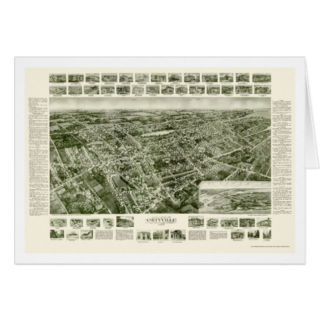 Amityville, NY Panoramic Map - 1925 (Front Horizontal)