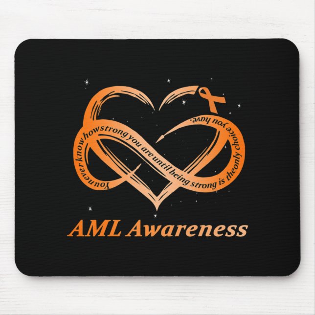 AML Warrior I'm Fine Acute Myeloid Leukaemia Aware Mouse Mat (Front)