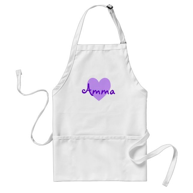 Amma in Purple Standard Apron (Front)