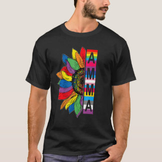 Amma LGBTQ Gay Pride Sunflower T-Shirt
