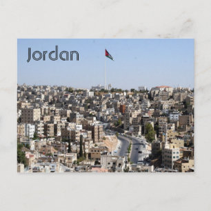 amman city jordan postcard