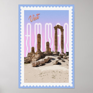 Amman Jordan Travel  Poster