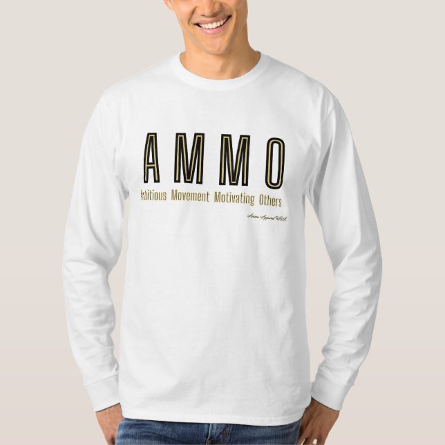AMMO Apparel USA Acronym Long Sleeve T-Shirt (Front)