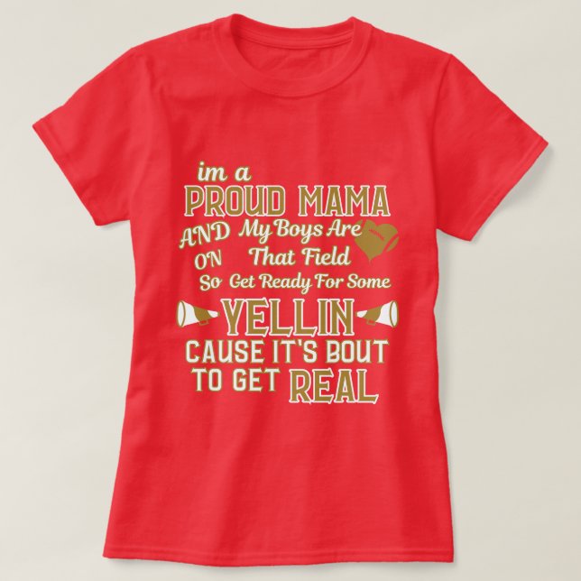 Ammo Apparel USA Im A Proud Mama Woman's T-Shirt (Design Front)