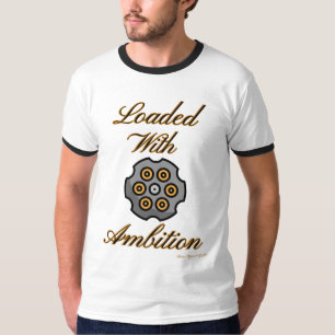 Ammo Apparel USA Loaded With Ambition Men's Ringer T-Shirt