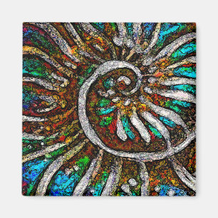 Ammonite Abstract Magnet