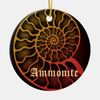 Ammonite Ceramic Tree Decoration