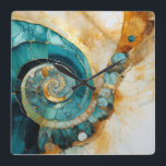 Ammonite Gem Fossil Wall Clock<br><div class="desc">ammonite gem fossil wall clock</div>