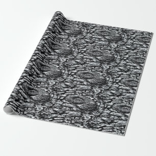 Ammonite tiles wrapping paper