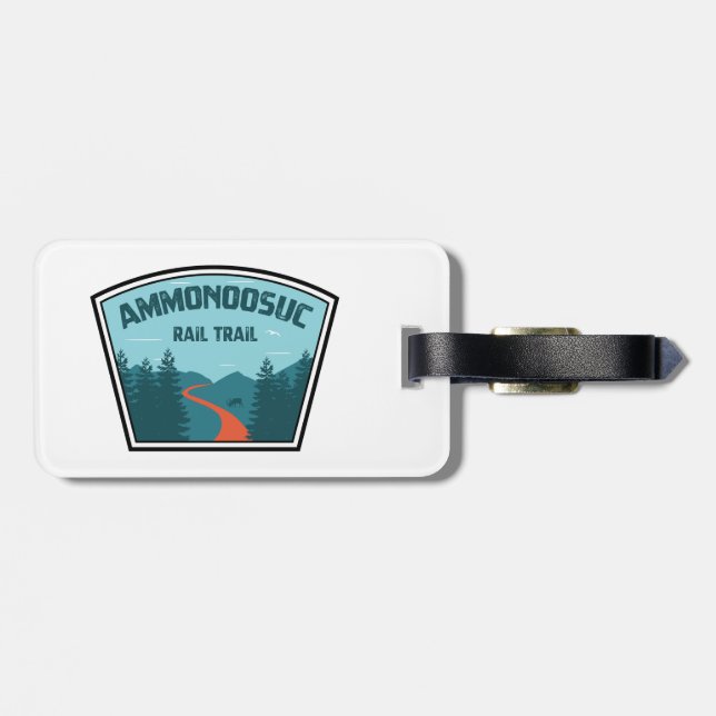 Ammonoosuc Rail Trail New Hampshire Luggage Tag (Back Horizontal)
