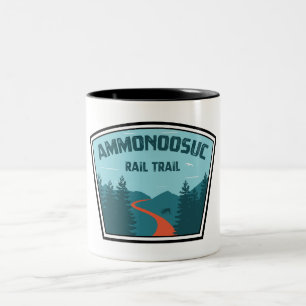 Ammonoosuc Rail Trail New Hampshire Two-Tone Coffee Mug
